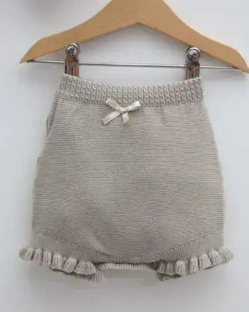 Knit kompletić sa karnerićima NipperLand (braon)