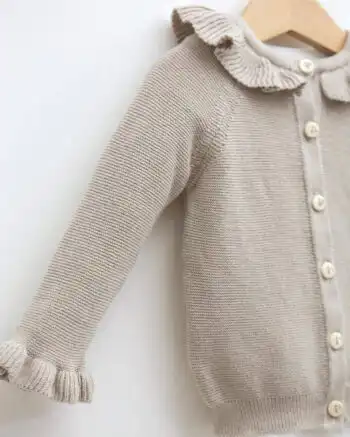 Knit kompletić sa karnerićima NipperLand (braon)