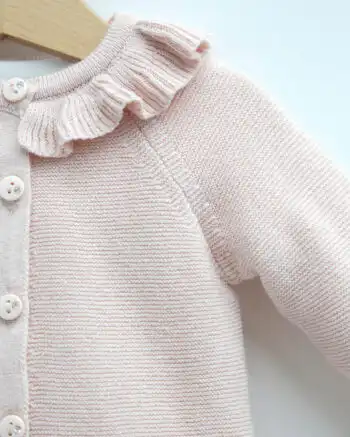 Knit kompletić sa karnerićima NipperLand (roze)