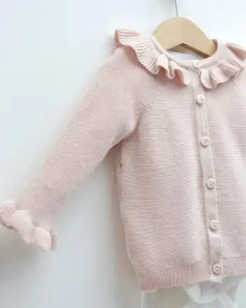 Knit kompletić sa karnerićima NipperLand (roze)