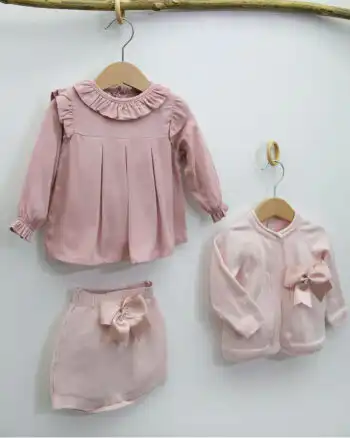 Knit kompletić sa mašnicama NipperLand