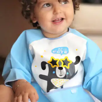 Silikonska portikla sa rukavima BabyJem (plava)