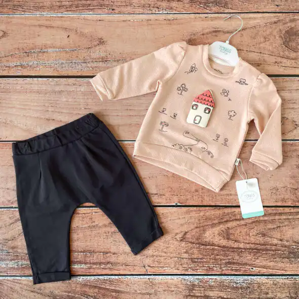 Dvodelni kompletić Tongs Baby "Kućica"