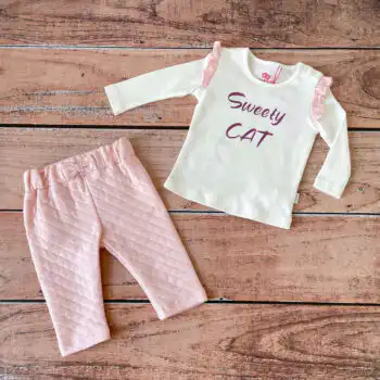 Dvodelni kompletić BabyWonder "Sweety Cat"