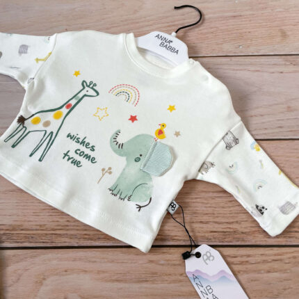 Trodelni komplet sa bluzicom za bebe AnnaBabba (zeleni)