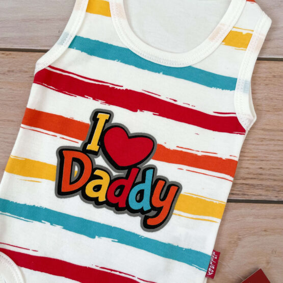 Atlet bodi za bebe "I love daddy"
