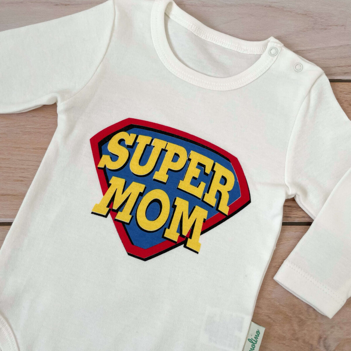 Bodi za bebe Panolino "Super Mom"