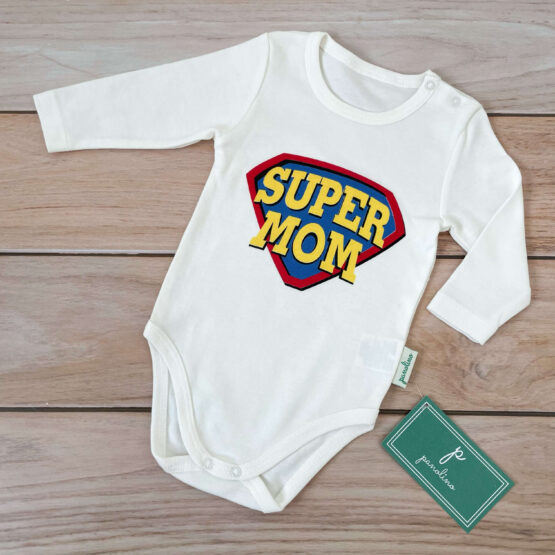 Bodi za bebe Panolino „Super Mom“