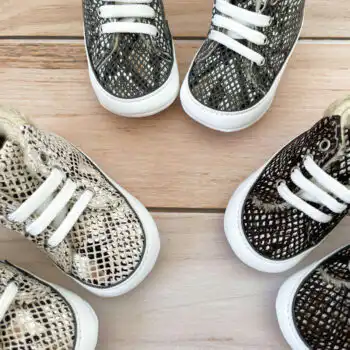 Futrovane patikice za bebe devojčice "Snake"