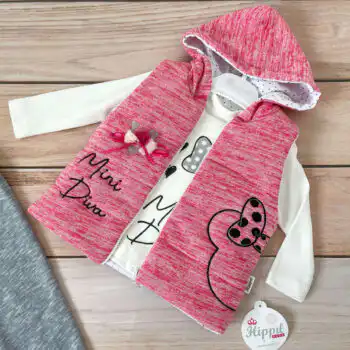 Trodelni kompletić sa prslukom - Mini Diva