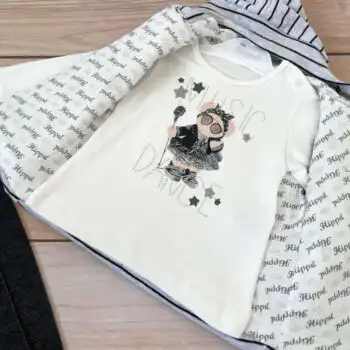 Kompletić sa pamučnim prslukom "Music"