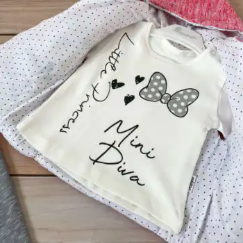 Trodelni kompletić sa prslukom - Mini Diva