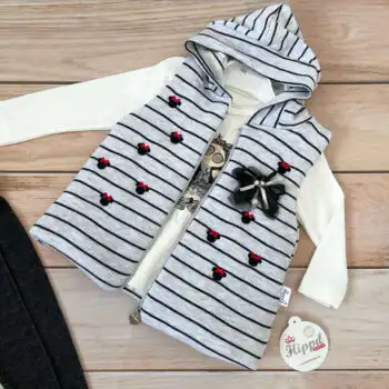 Kompletić sa pamučnim prslukom "Music"