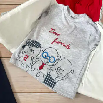 Kompletić sa šuškavim prslukom "Friends" (crveni)