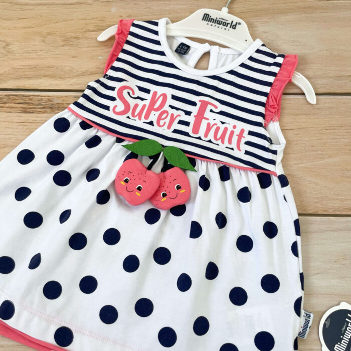 Letnja haljinica za bebe MiniWorld "Super Fruit"