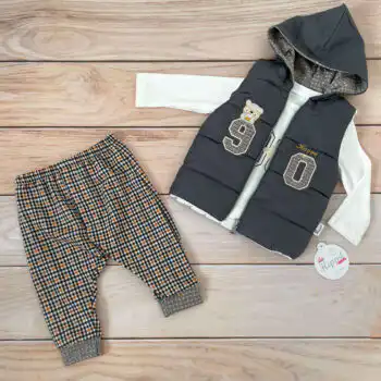 Kompletić sa šuškavim prslukom "Meda 90"