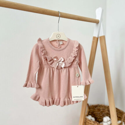 Knit haljinica sa karnerima NipperLand (roze)