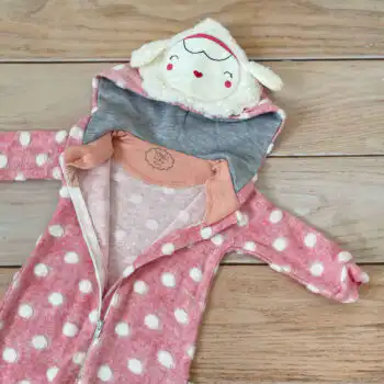 Pamučni zeka Tongs "Ovčica" (roze)