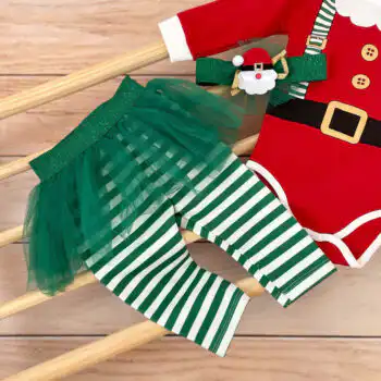 Trodelni novogodišnji kompletić Vilenjak crveni