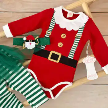 Trodelni novogodišnji kompletić Vilenjak crveni