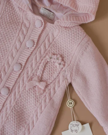 Knit zeka za bebe NipperLand roze