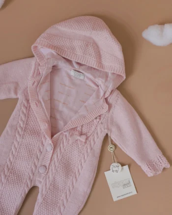 Knit zeka za bebe NipperLand roze