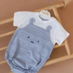 Bodi na kratke rukave Meda plavi