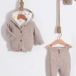 Futrovani zimski kompletić NipperLand braon