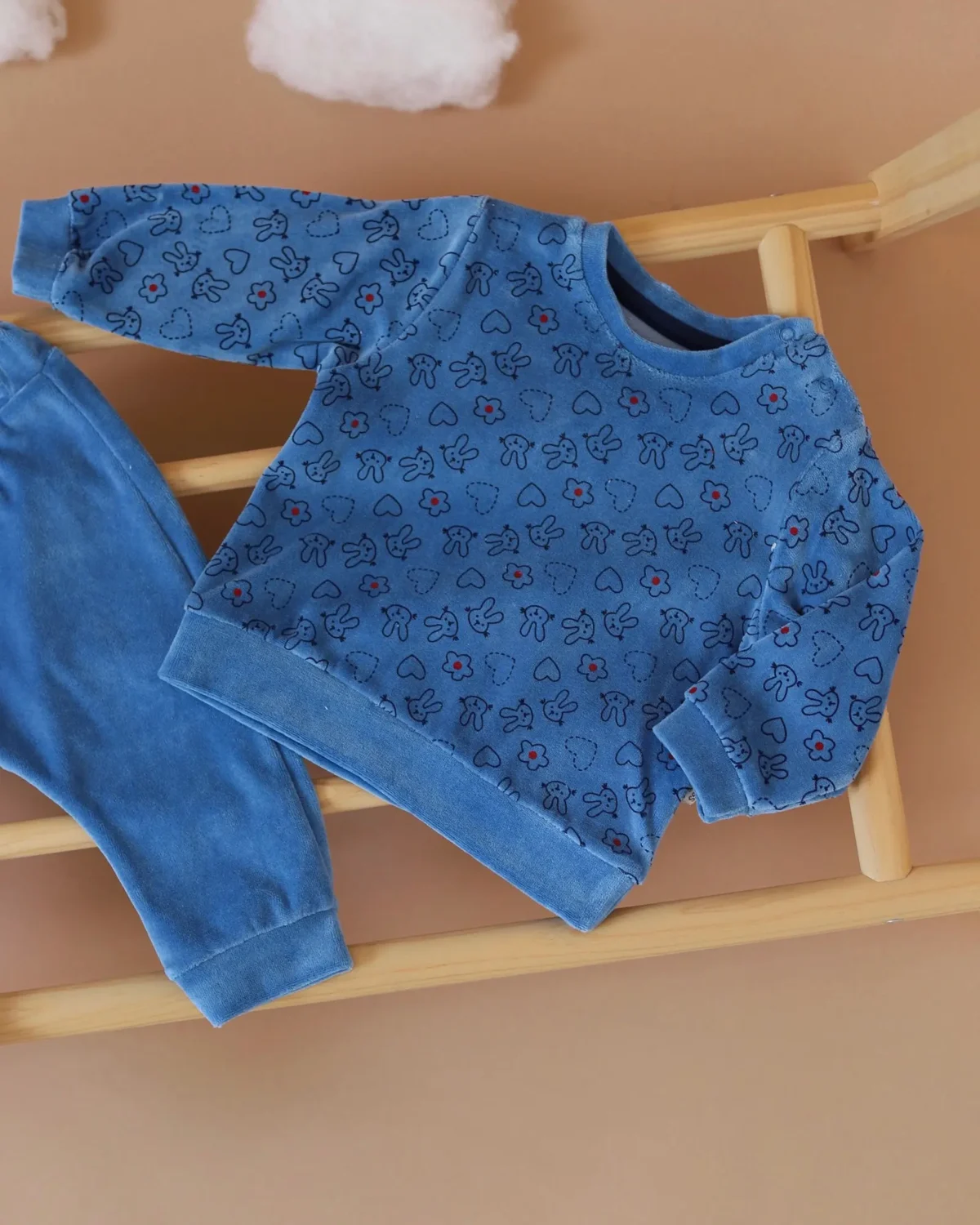 Plišana pidžamica Tongs Zeke plava