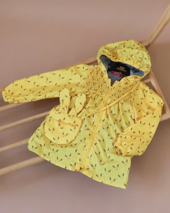 Šuškava jaknica i torbica žuta