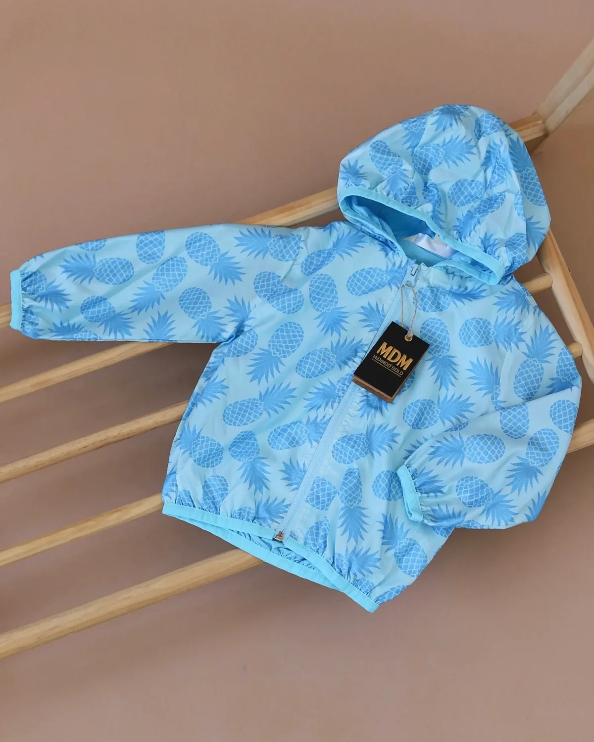 Šuškava jaknica za decu Ananas