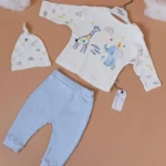 Trodelni komplet sa bluzicom AnnaBabba plavi