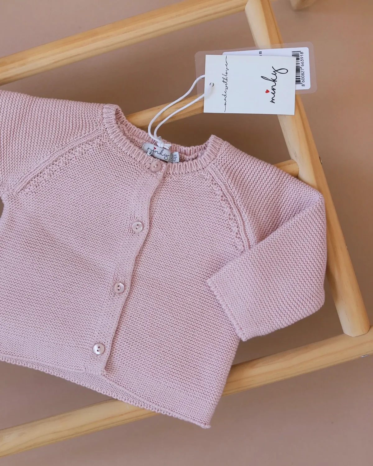Roze končani džemperić Minky