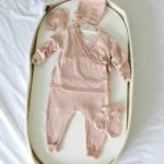 Roze knit kompletić 6/1 NipperLand