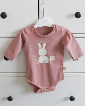 Roze bodi Just Kiddin CottonBunny