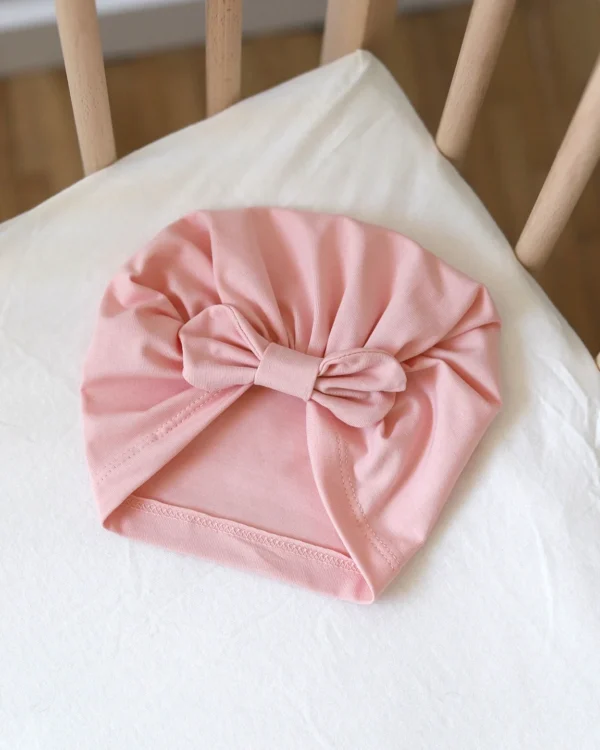 Roze turban kapa Just Kiddin Organic