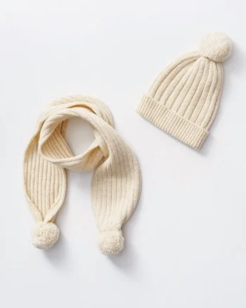 Kapa i šal PomPoms 0-6m NipperLand