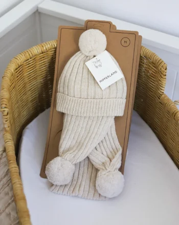 Kapa i šal PomPoms 0-6m NipperLand