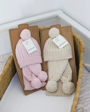 Kapa i šal PomPoms 0-6m NipperLand