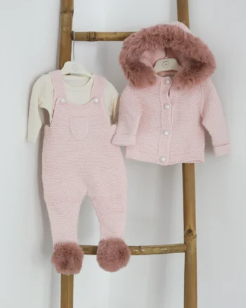 Roze 3/1 komplet sa krznom NipperLand