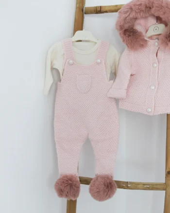 Roze 3/1 komplet sa krznom NipperLand