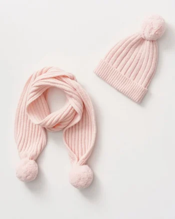 Kapa i šal PomPoms 0-6m NipperLand