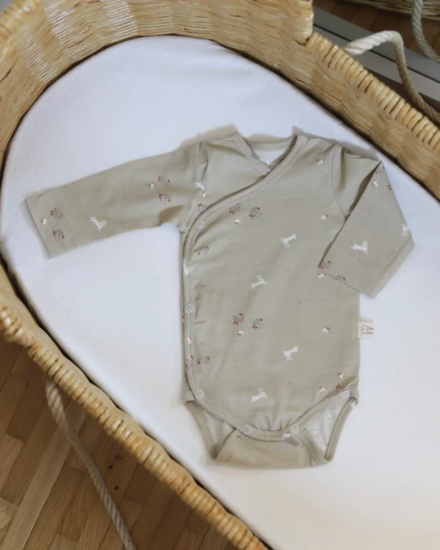 Bodi na preklop organic Just Kiddin TinyFriends