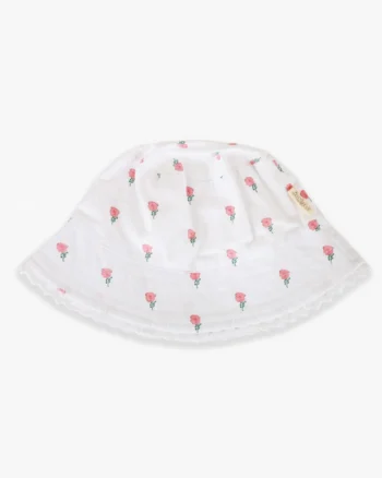 Beli cvetni šešir Jungle