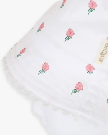 Beli cvetni šešir Jungle