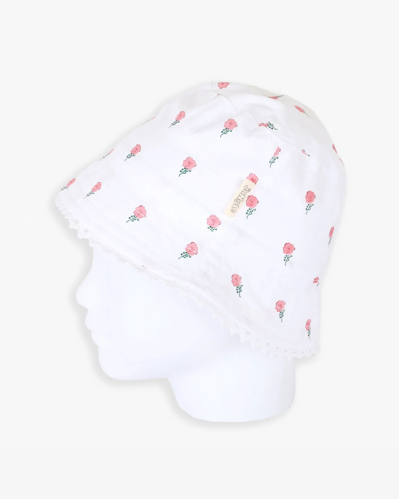 Beli cvetni šešir Jungle