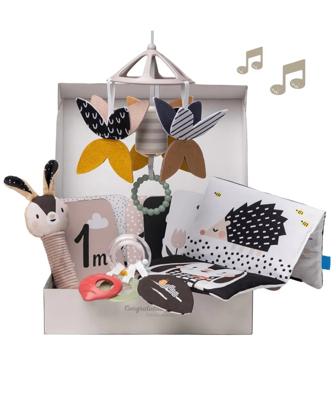 Crno beli newborn set Taf Toys