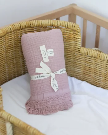 Muslin prekrivač roze Just Kiddin