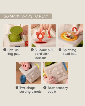 Peek&Play silikonska kocka Taf Toys