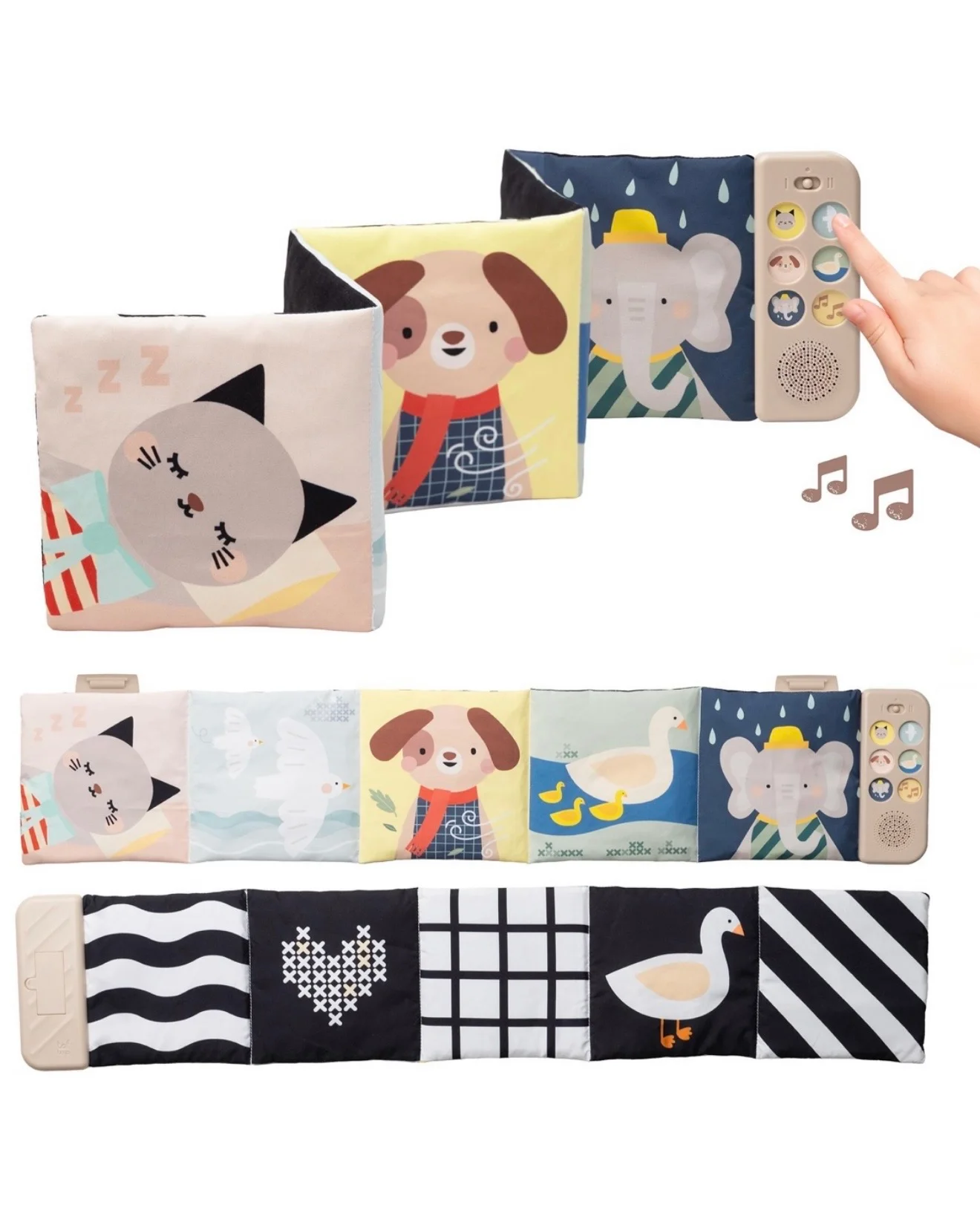 Umirujuća newborn knjiga Taf Toys